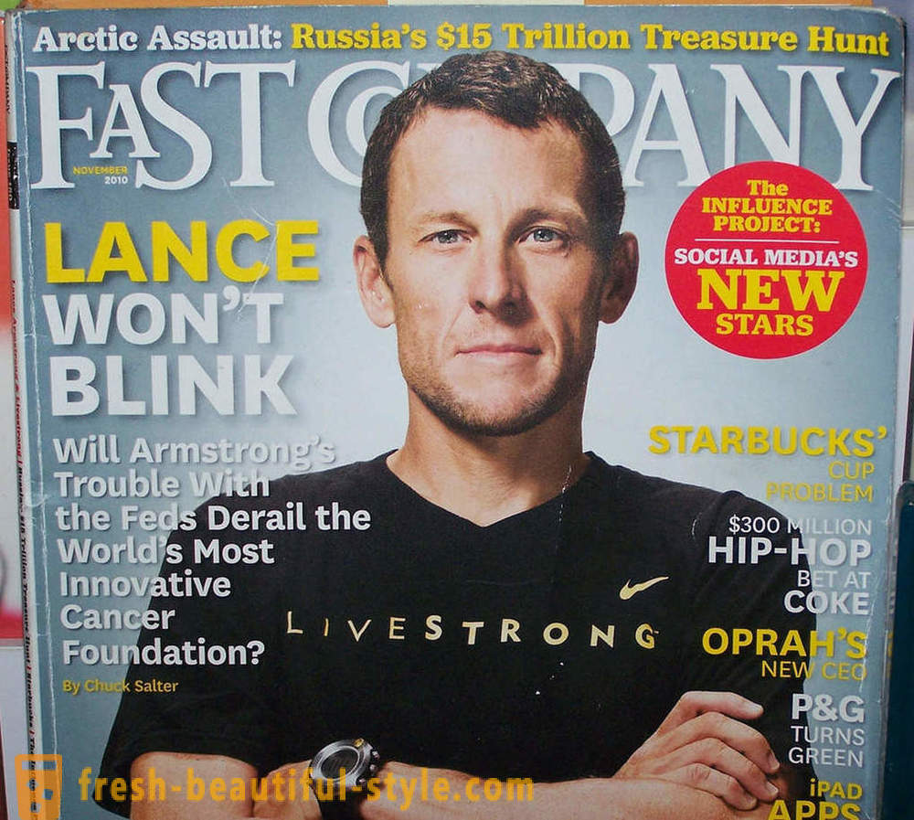 Lance Armstrong: biogrāfija, karjeras velosipēdists, cīņā ar vēzi, un foto grāmatas