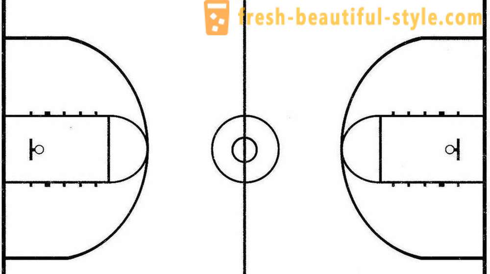 Basketbola laukums: foto, izmēri un funkcijas