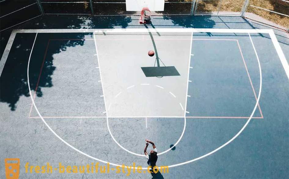 Basketbola laukums: foto, izmēri un funkcijas