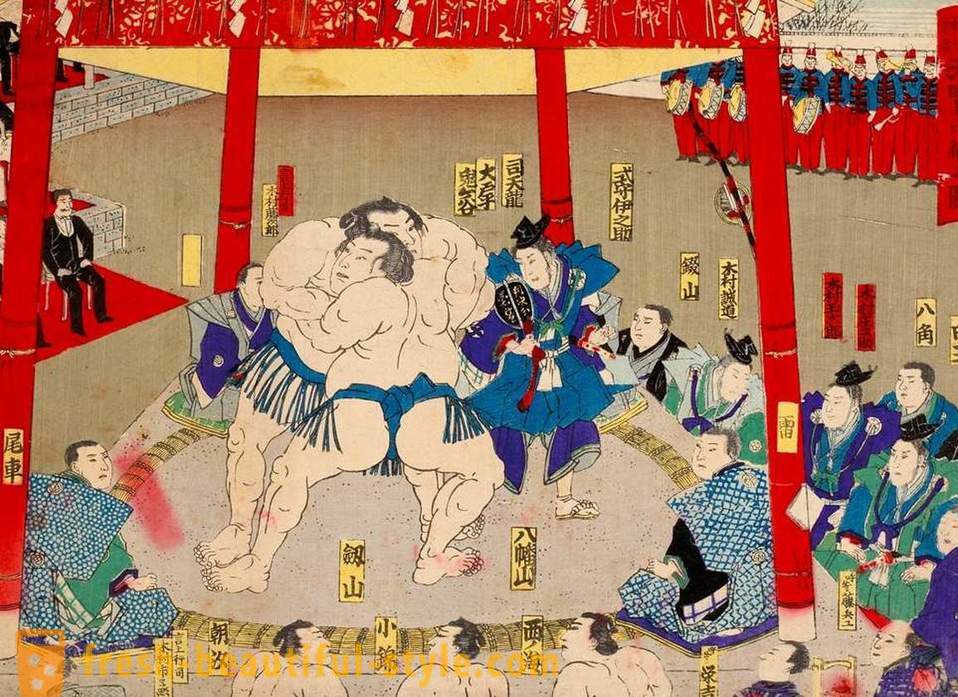 Sumo Wrestling: vēsture, noteikumi, metodes un funkcijas interesantākos faktus