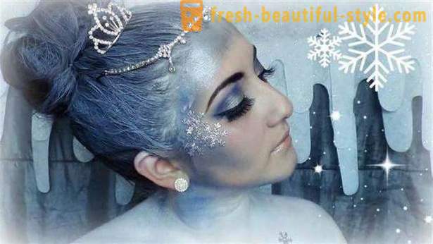 Grims Sniega karaliene: iespējas, grima un foto