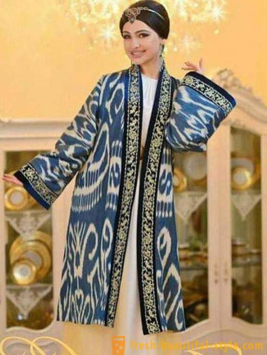 Uzbeku kleitas: īpatnības