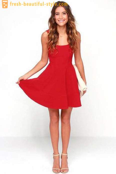 Sarkana kokteilis kleita: kā izvēlēties un ko valkāt