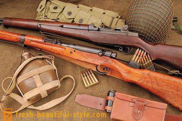 Amerikāņu ieroču Otrā pasaules kara un modernas. Amerikāņu šautenes un pistoles
