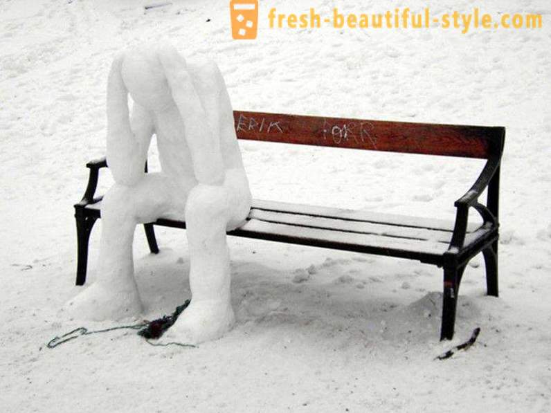 Kas ir vairāk, jūs varat sculpt no sniega