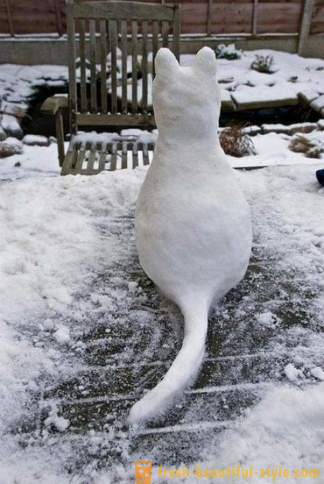 Kas ir vairāk, jūs varat sculpt no sniega