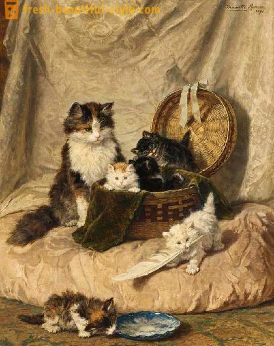 Top 6 dārgākā gleznas ar kaķiem
