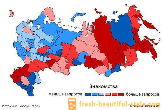 Ģeogrāfiskais kauns un negods: kur Krievijā lielākā daļa Google 