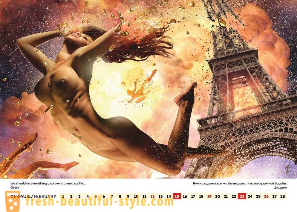Šovmenis Lucky Lee atbrīvota erotisku kalendāru, aicinot Krieviju Ameriku un pasaulē