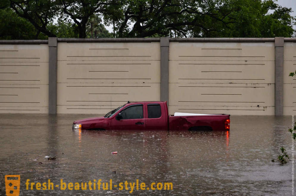 Historic plūdi Houston