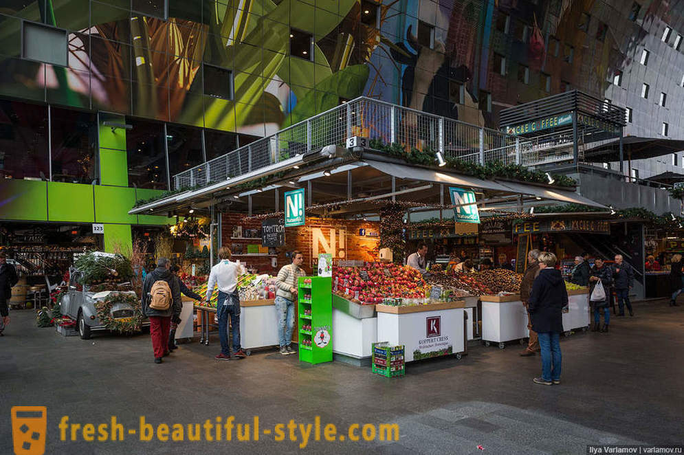 Rotterdam Markthol - luksusa tirgus pasaulē