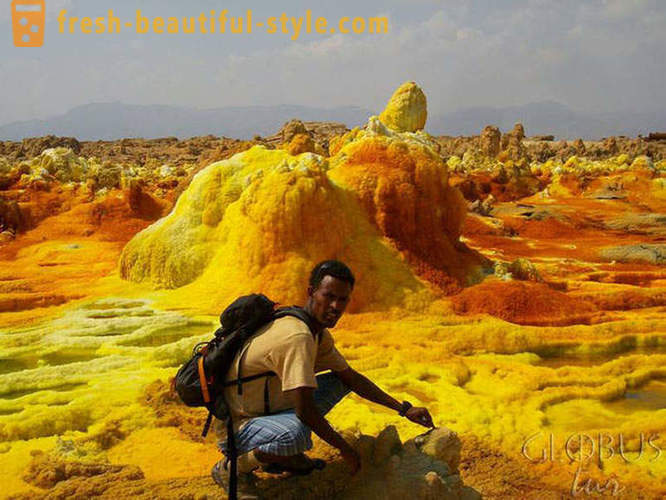 Dallol vulkāns Etiopijā