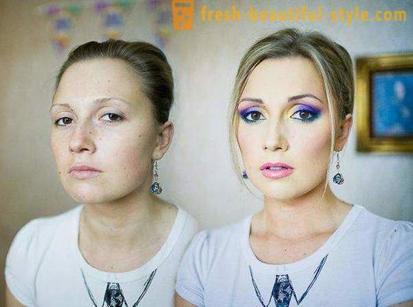 Pirms un pēc: make-up, kā līdzekli, lai mainītu izskatu