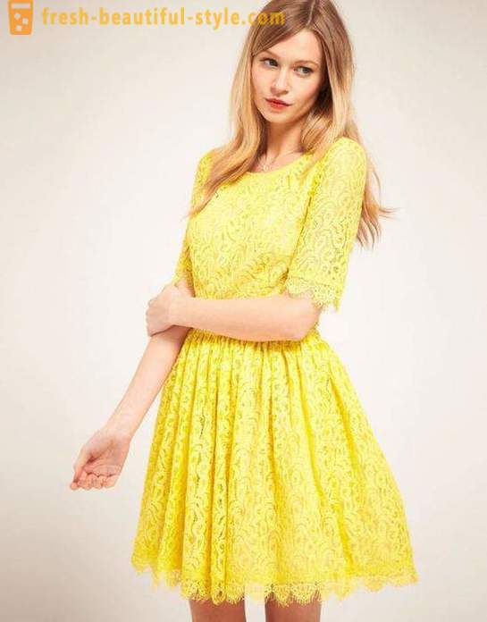 Dzeltena kleita: iespējas pavasarī un vasarā