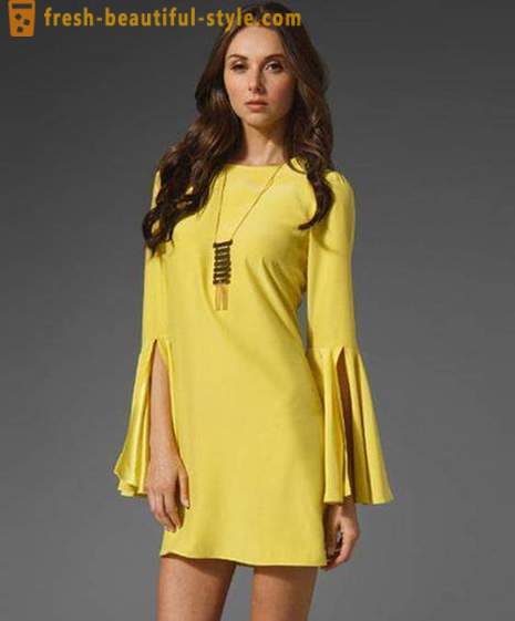 Dzeltena kleita: iespējas pavasarī un vasarā