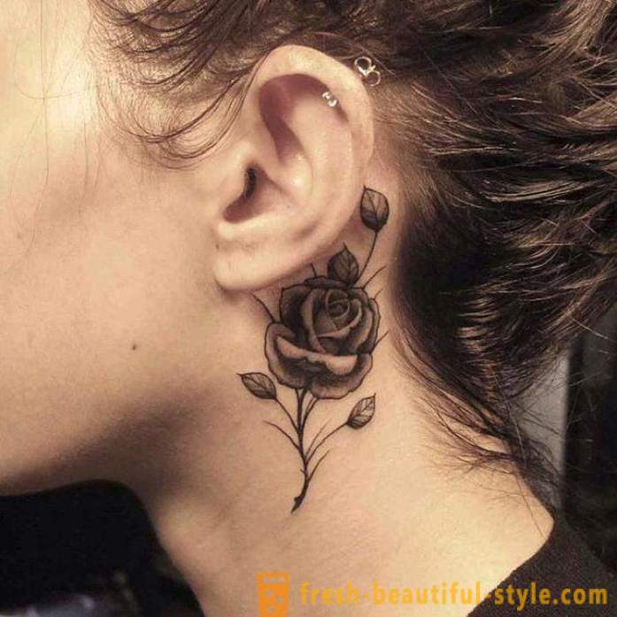 Skaista sieviete tetovējums - tas karbonāde un kur ir attēls