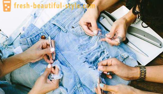 Fashion Tips: Kā padarīt caurumus un nobrāzumi uz viņa džinsi?