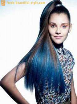Zilā matu krāsa: kā panākt tiešām skaistu krāsu?