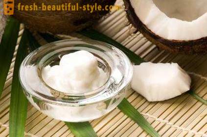 Kokosriekstu eļļa: izmantot dabisko ādas un matu