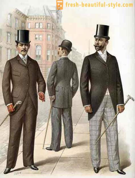 Vīriešu mode 19.gadsimtā. tendences