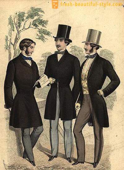 Vīriešu mode 19.gadsimtā. tendences
